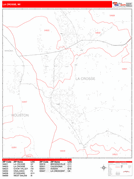 La Crosse Digital Map Red Line Style